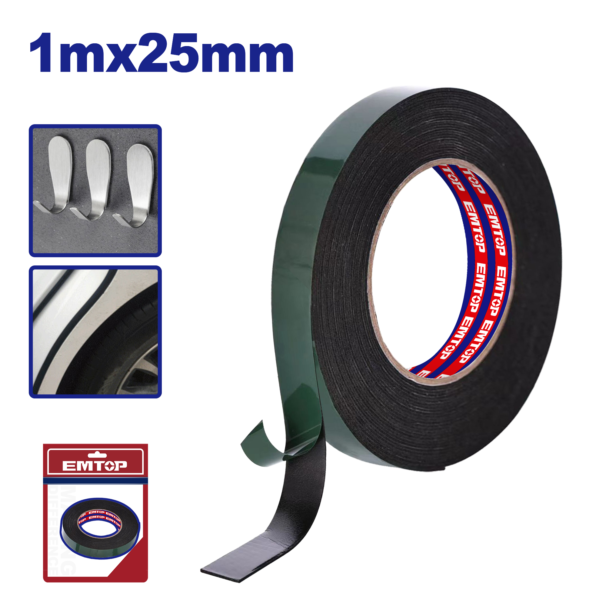 ikitərəfli yapışqan lent 1metr 25mm