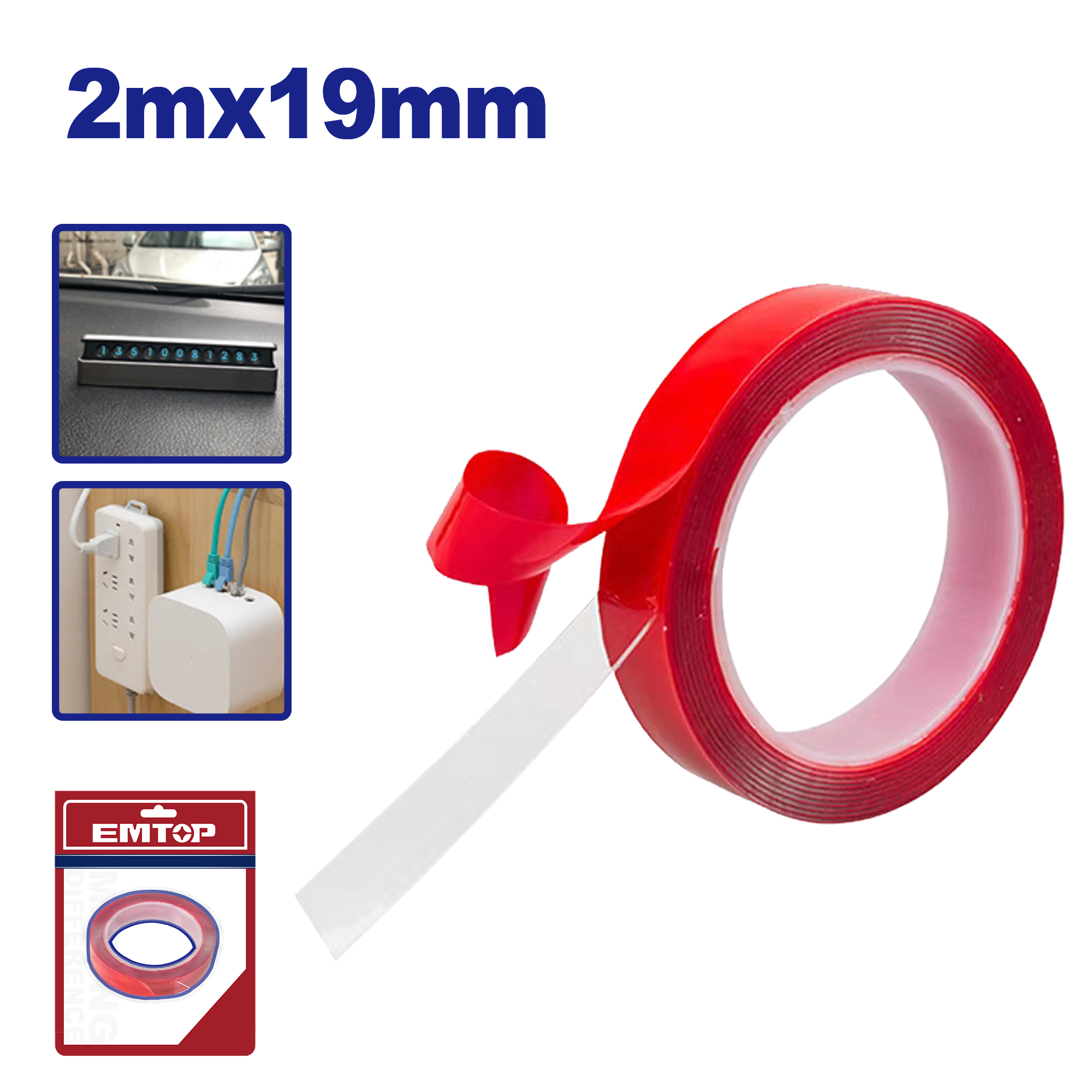 ikitərəfli yapışqan lent 2metr 19mm