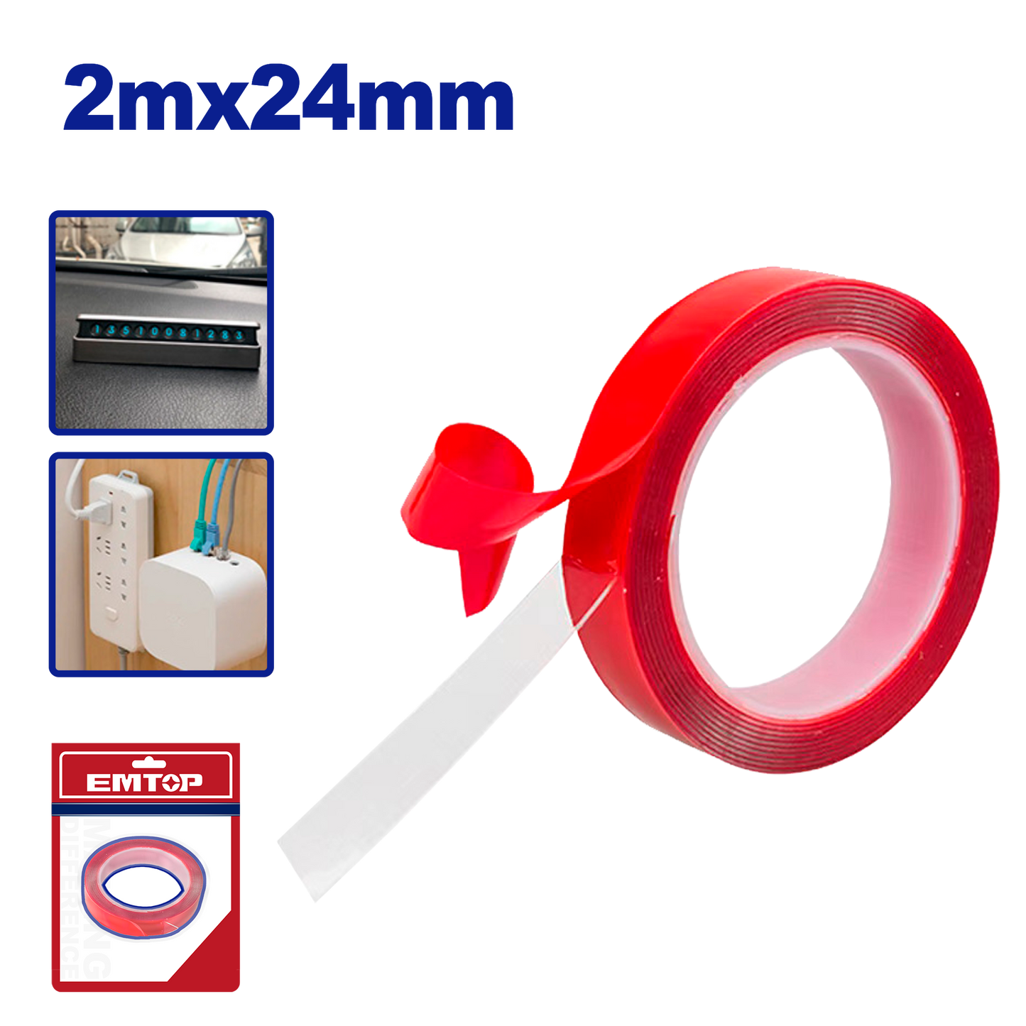 ikitərəfli yapışqan lent 2metr 24mm