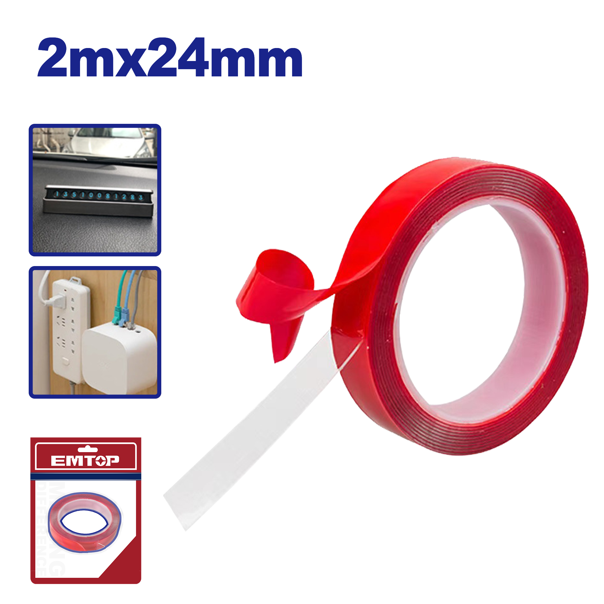 ikitərəfli yapışqan lent 2metr 24mm