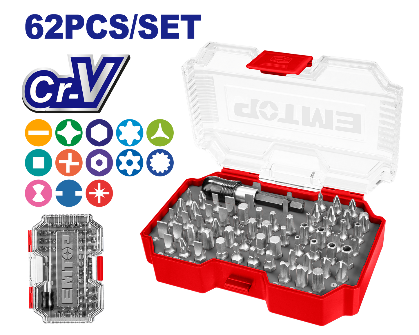 Tornavida dəsti, 62 əd