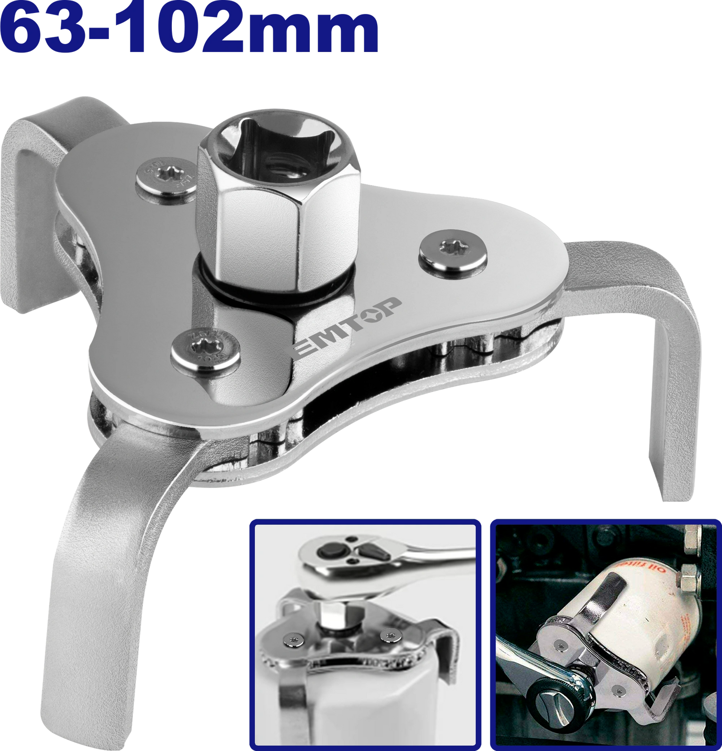 Yağ Filteri Açarı, 63-102mm
