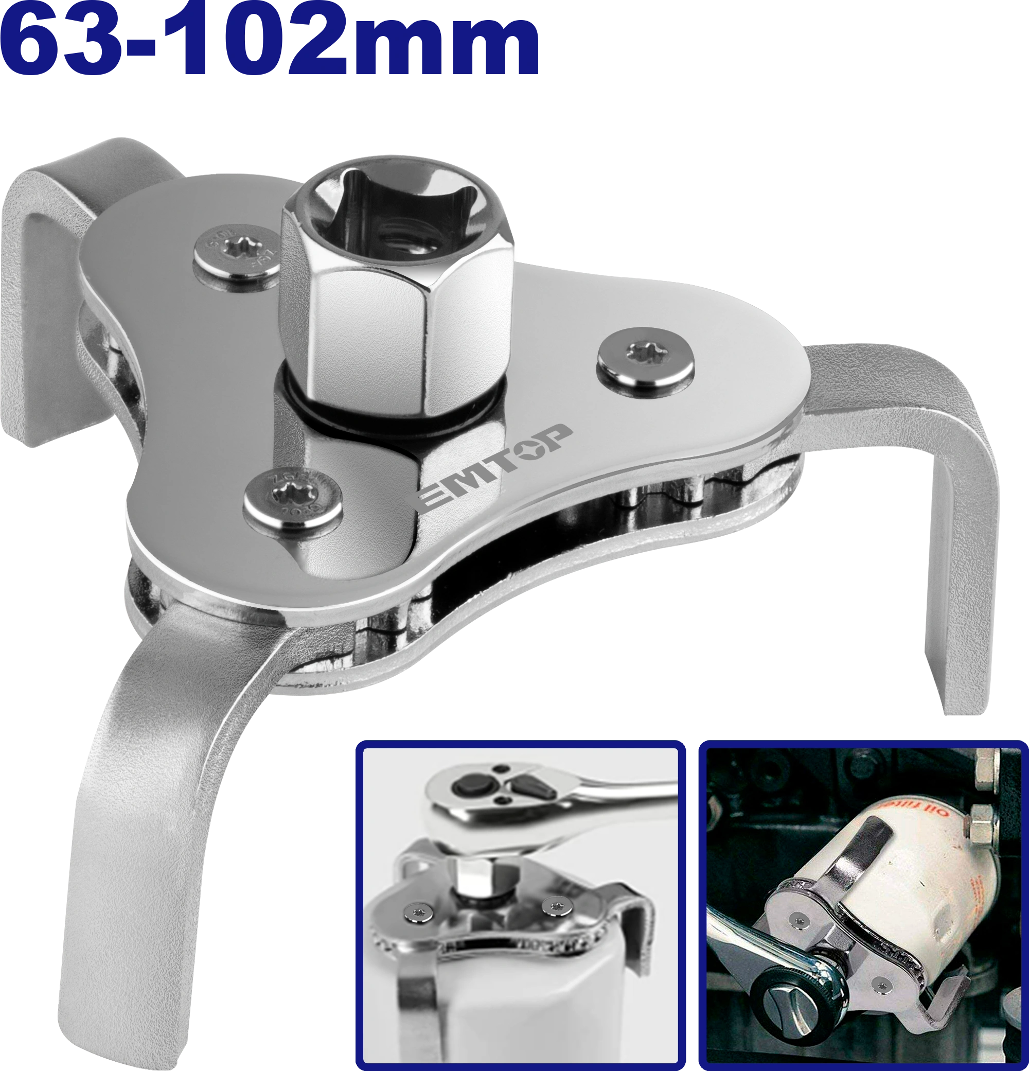 Yağ Filteri Açarı, 63-102mm
