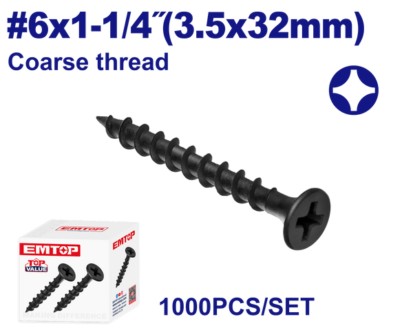 3.5x32mm şurup 1000 ədəd