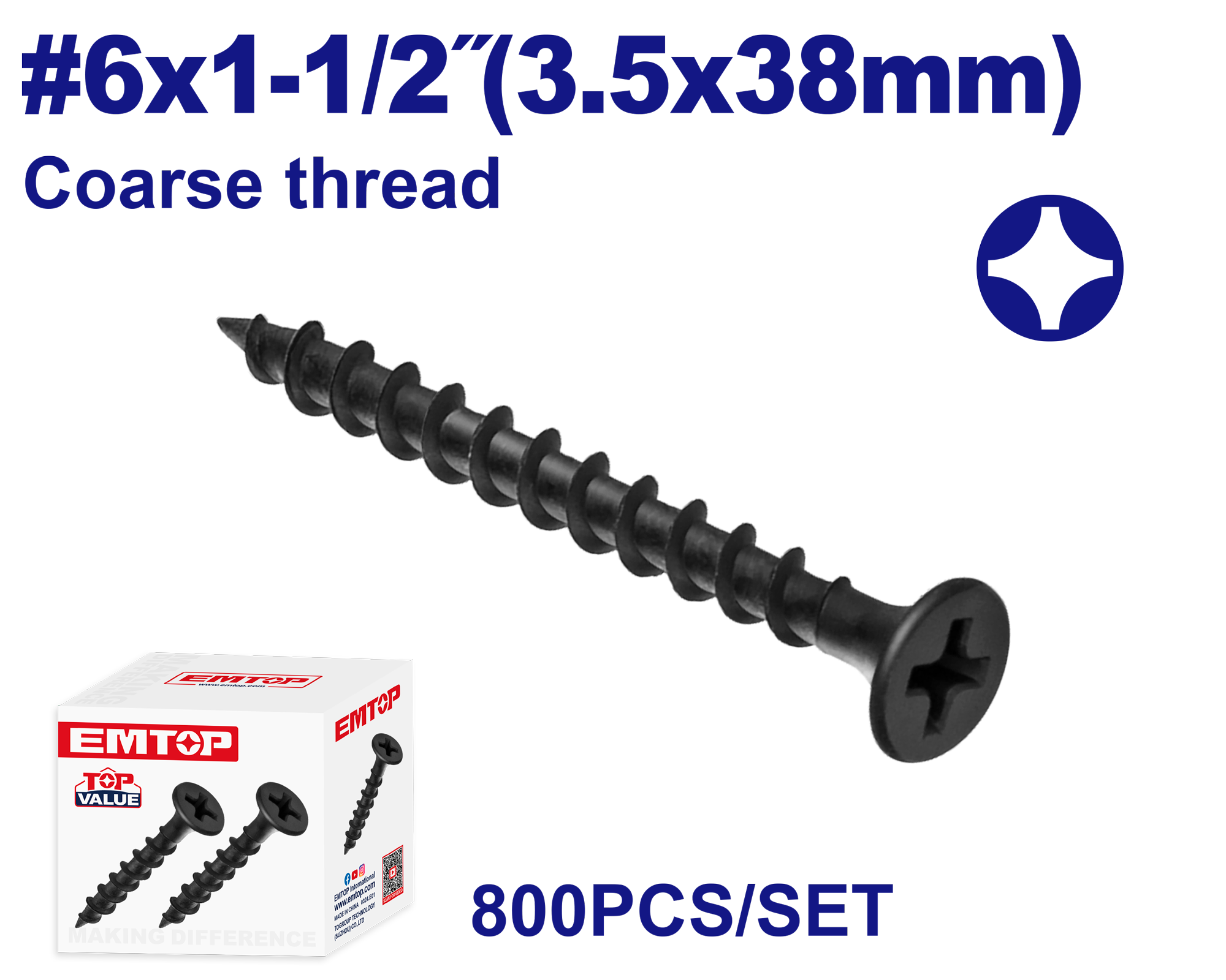 3.5x38mm şurup 800 ədəd