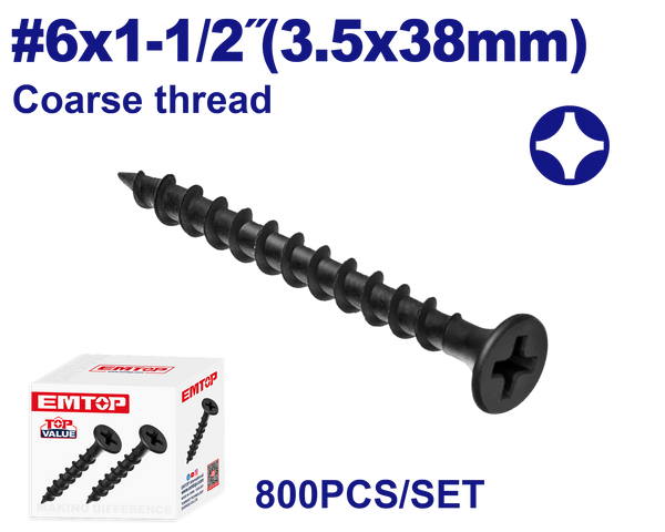 3.5x38mm şurup 800 ədəd