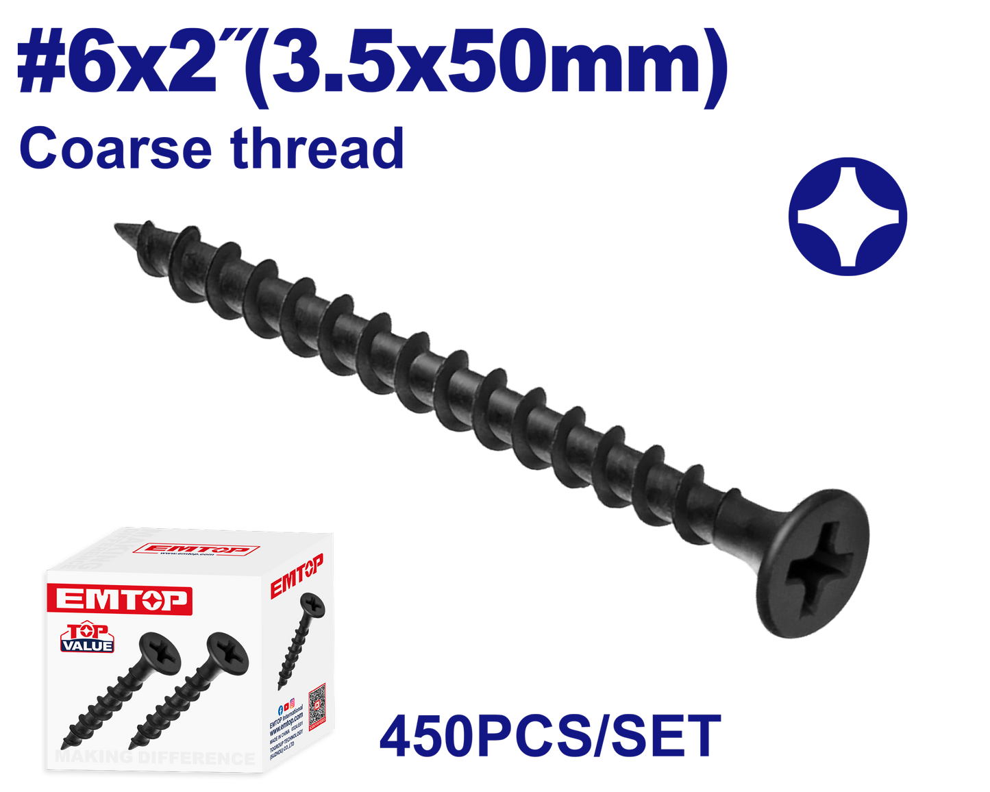 3.5x50mm şurup 450 ədəd