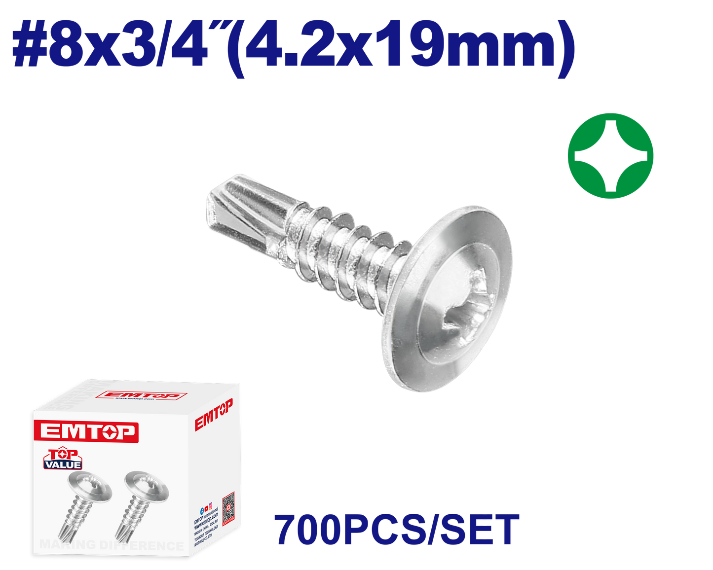 4.2x19mm şurup 700 ədəd