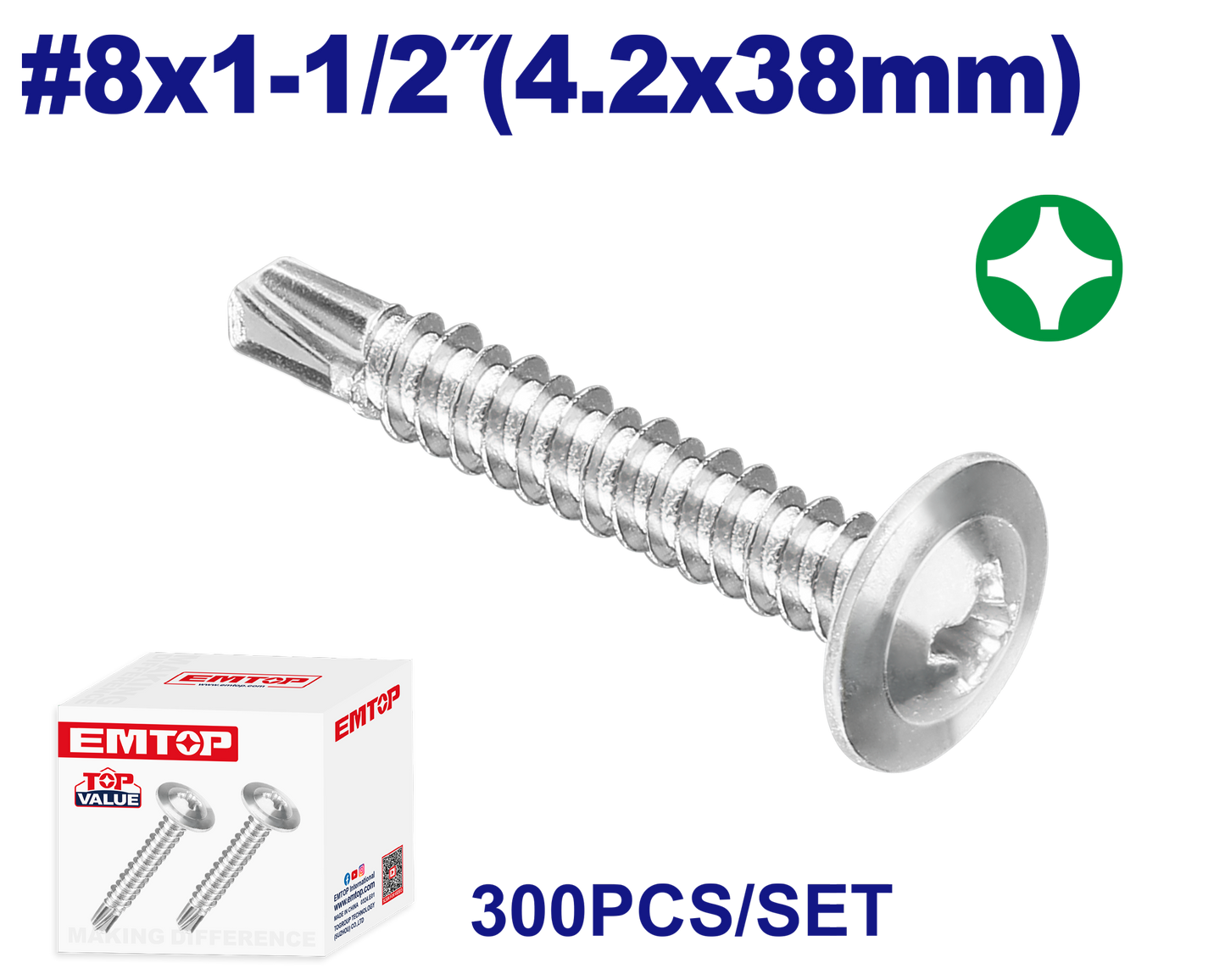 4.2x38mm şurup 300 ədəd