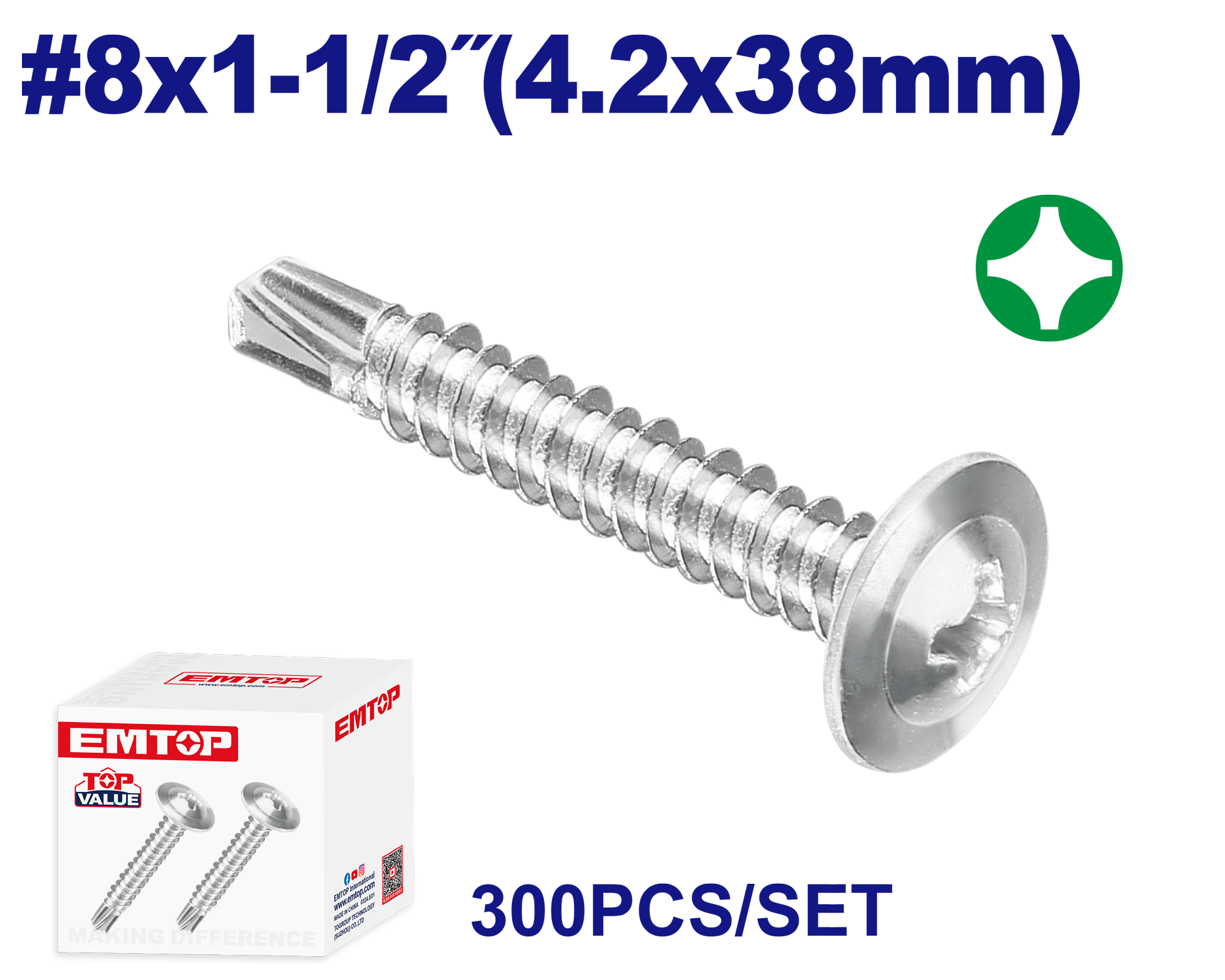 4.2x38mm şurup 300 ədəd