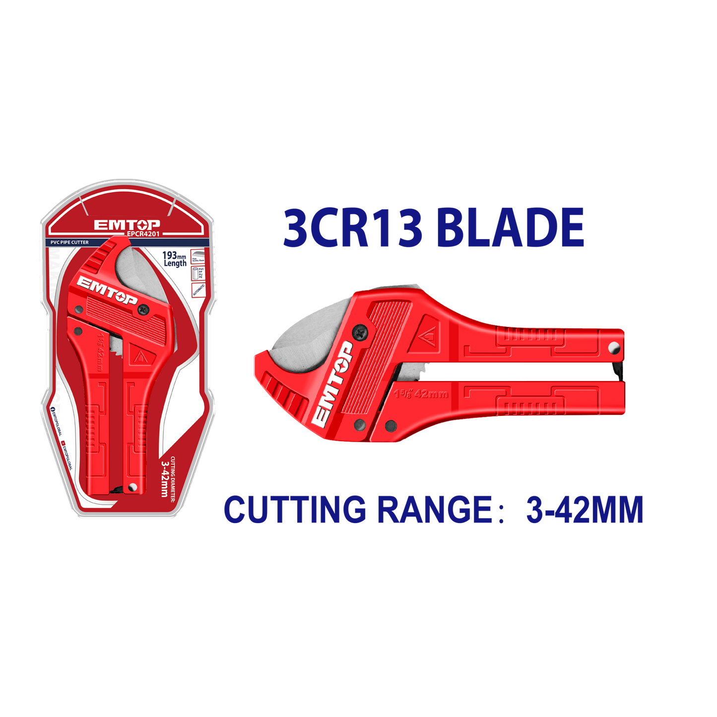 PVX boruları üçün boru kəsici, 3-42 mm