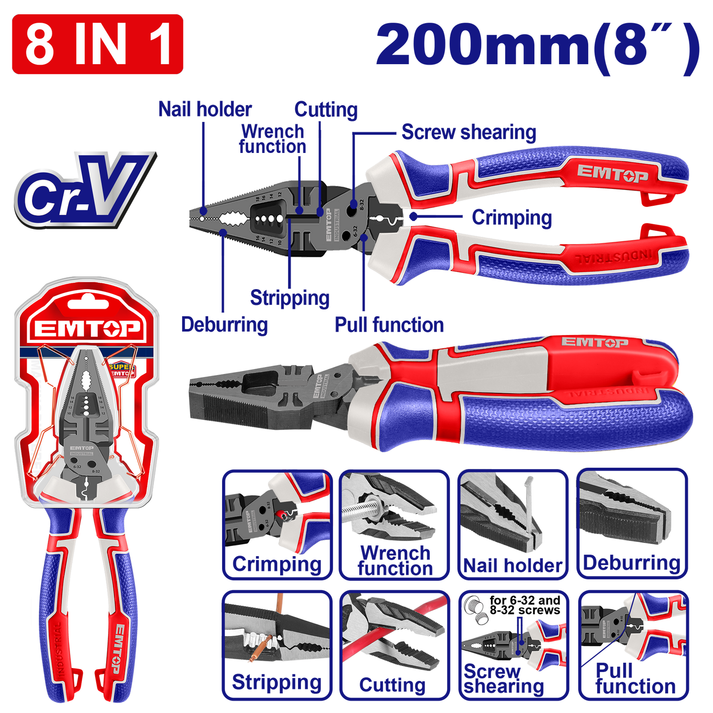 CR-V Kəlbətin, 8 funksiyalı