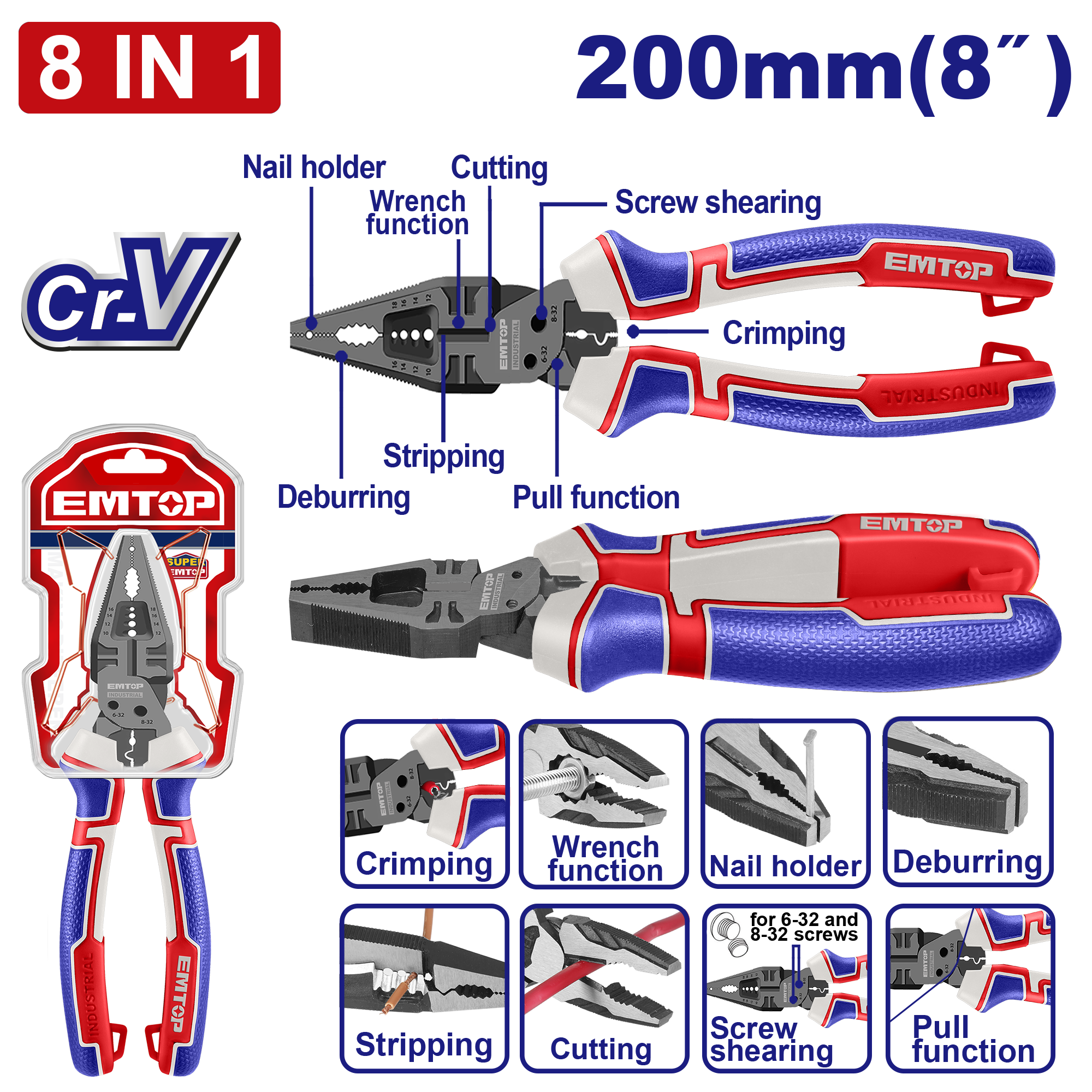 CR-V Kəlbətin, 8 funksiyalı