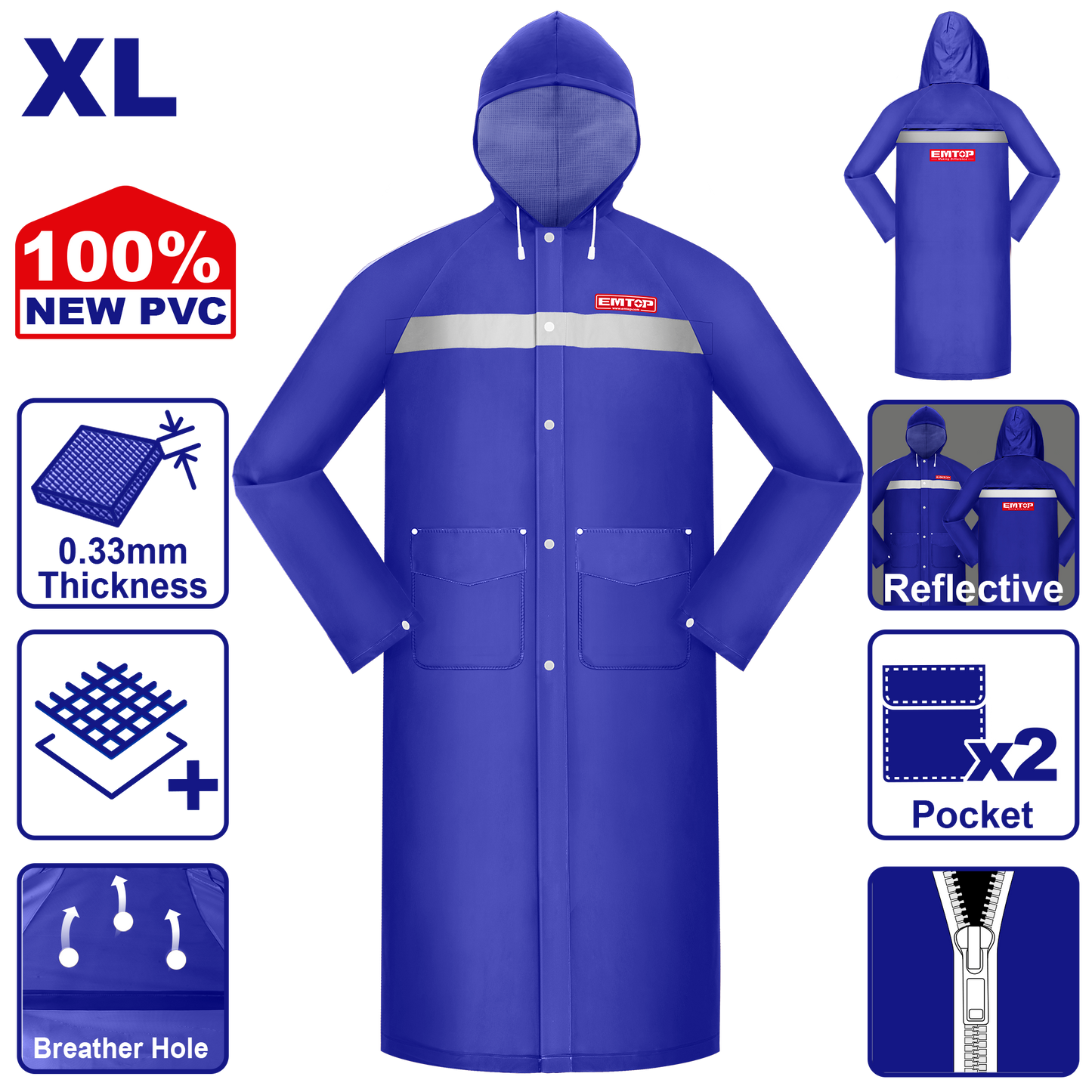 Rezin Yağmurluq, XL