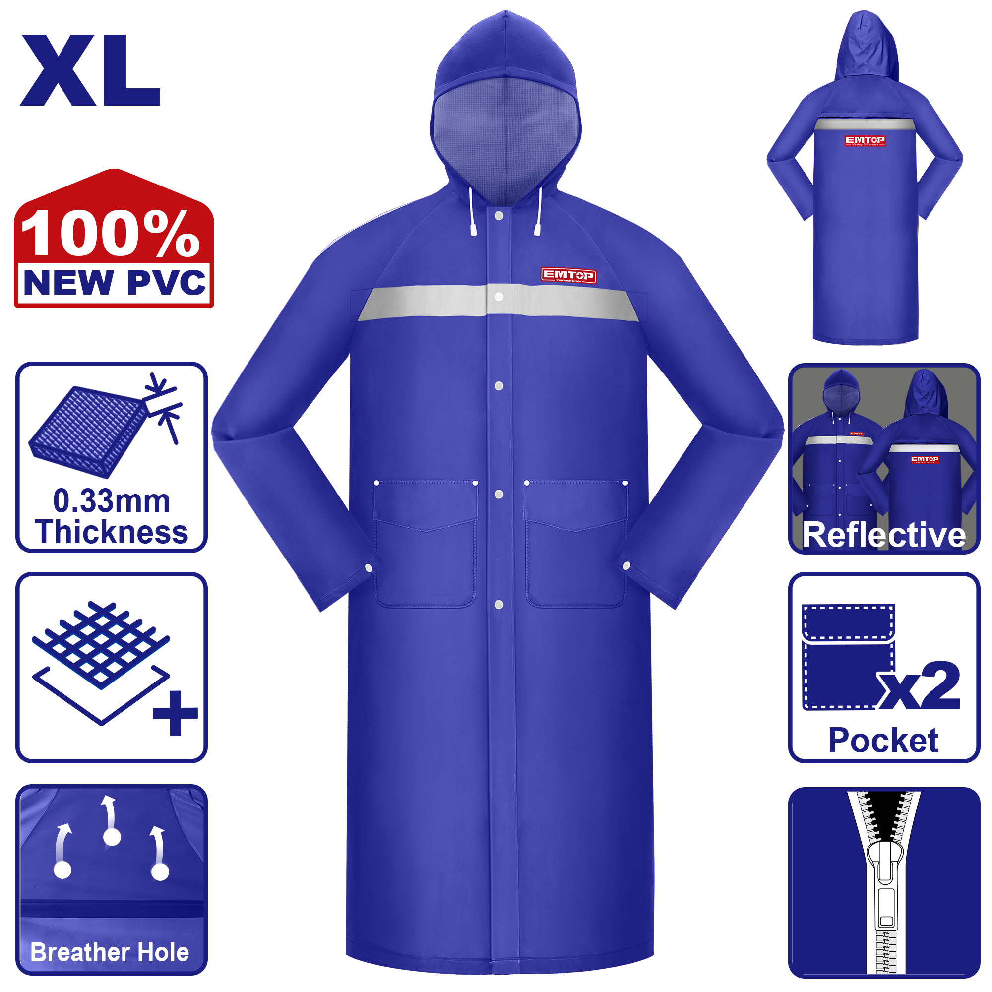 Rezin Yağmurluq, XL