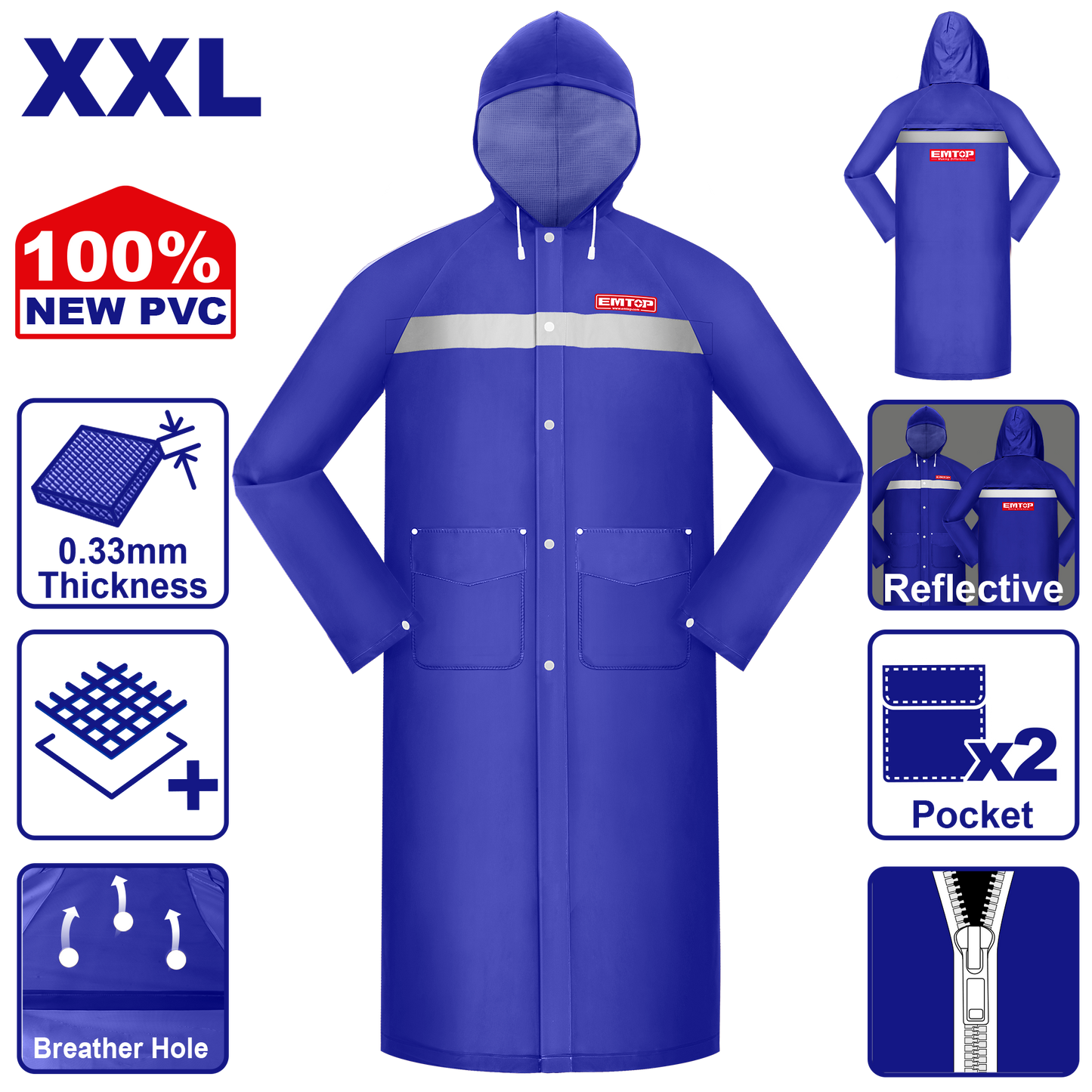 Emtop Yağmurluq XXL ölçü