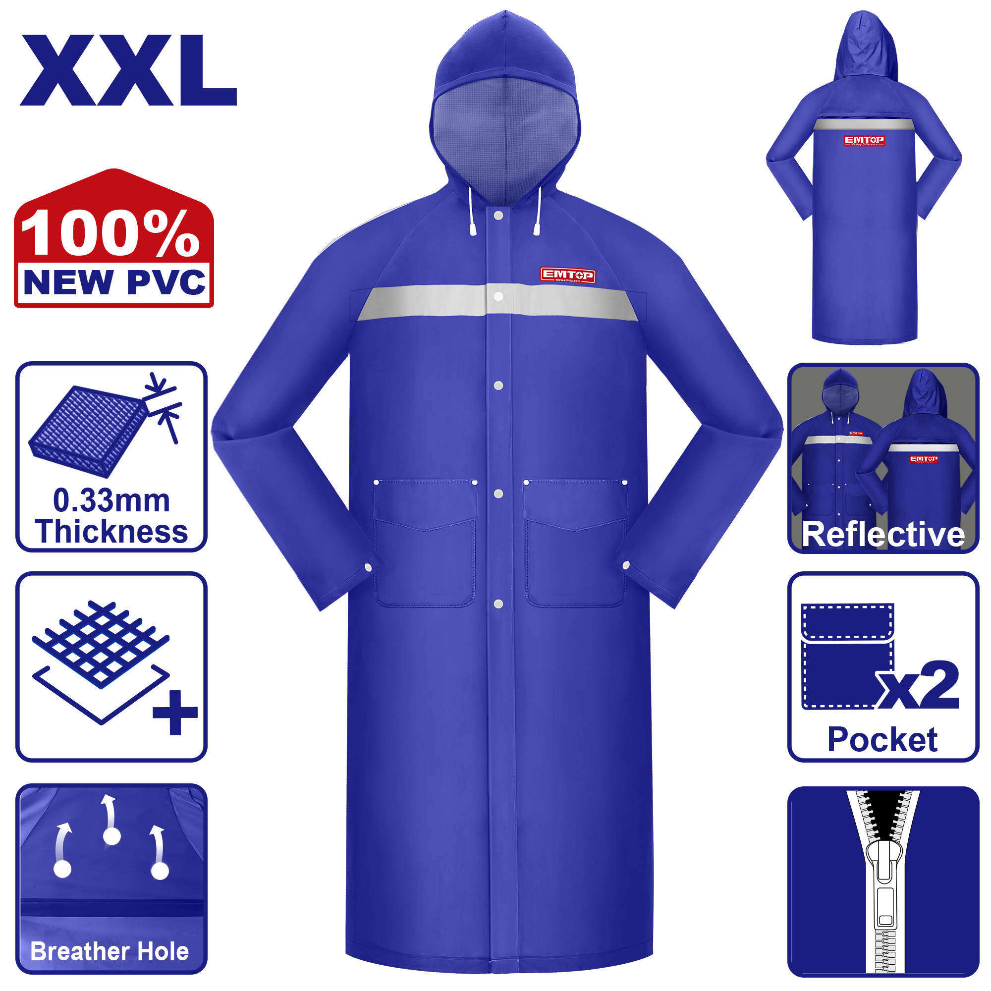 Emtop Yağmurluq XXL ölçü