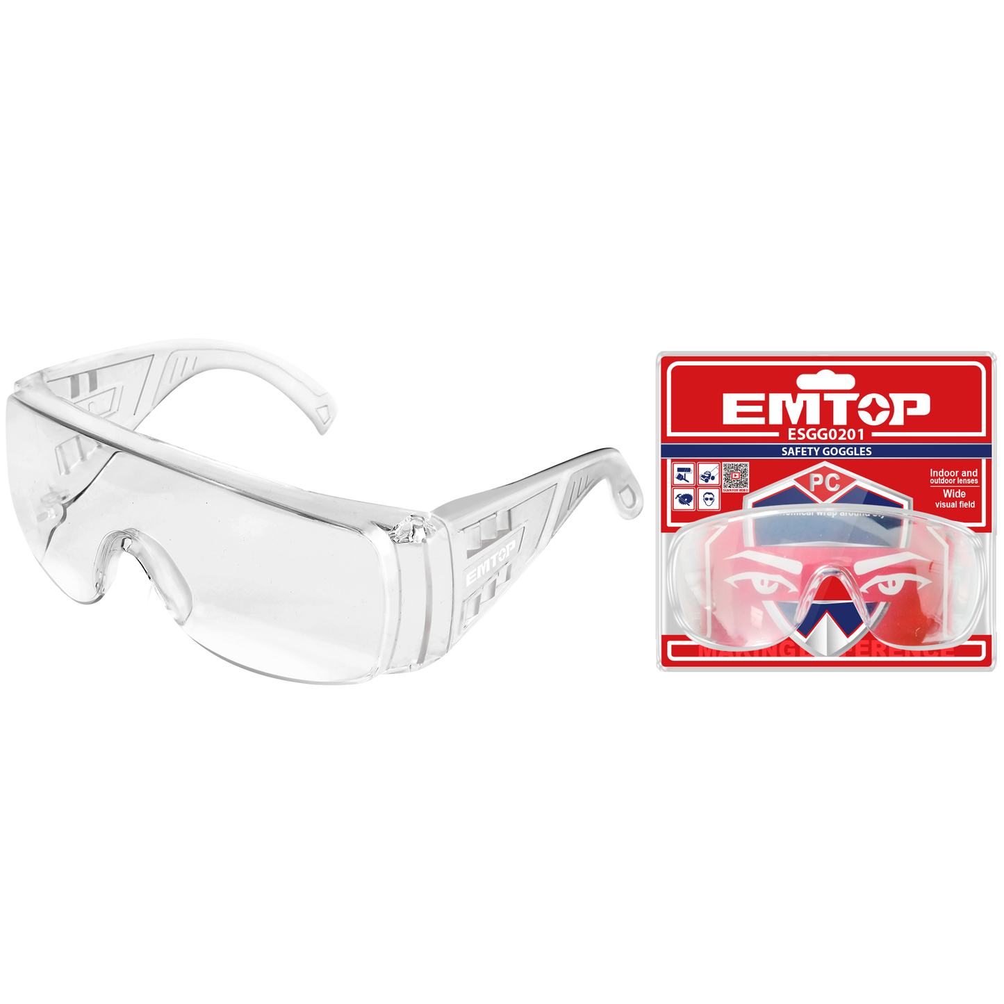 Emtop Təhlükəsizlik Eynəyi UV Şüalarında Qoruyur ESGG0201
