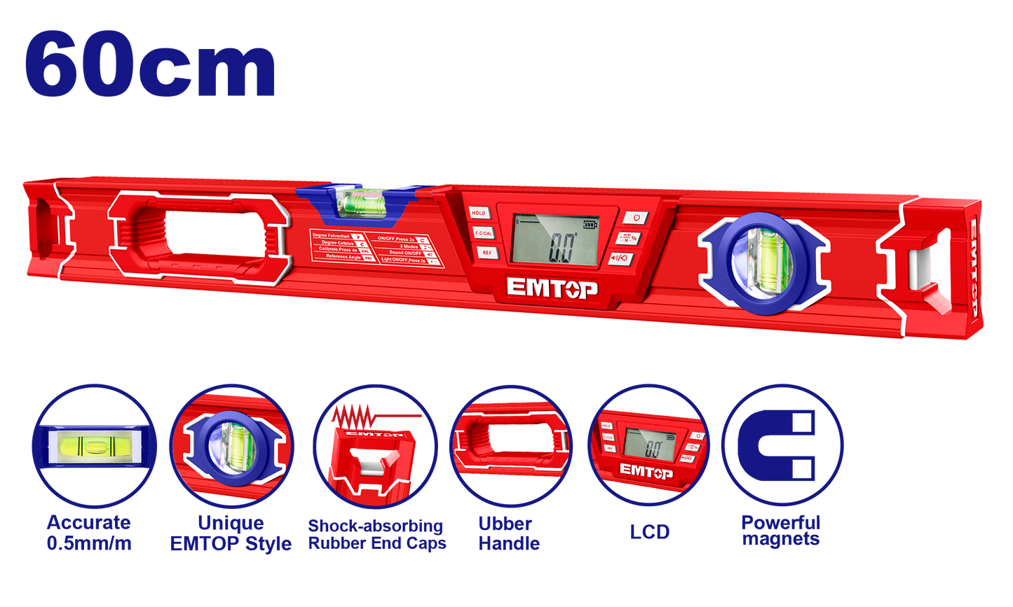 Emtop Digital su tərəzisi  60cm