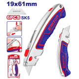 Təmir-tikinti bıçaqı, 61x19 mm, 6 tiyə ilə