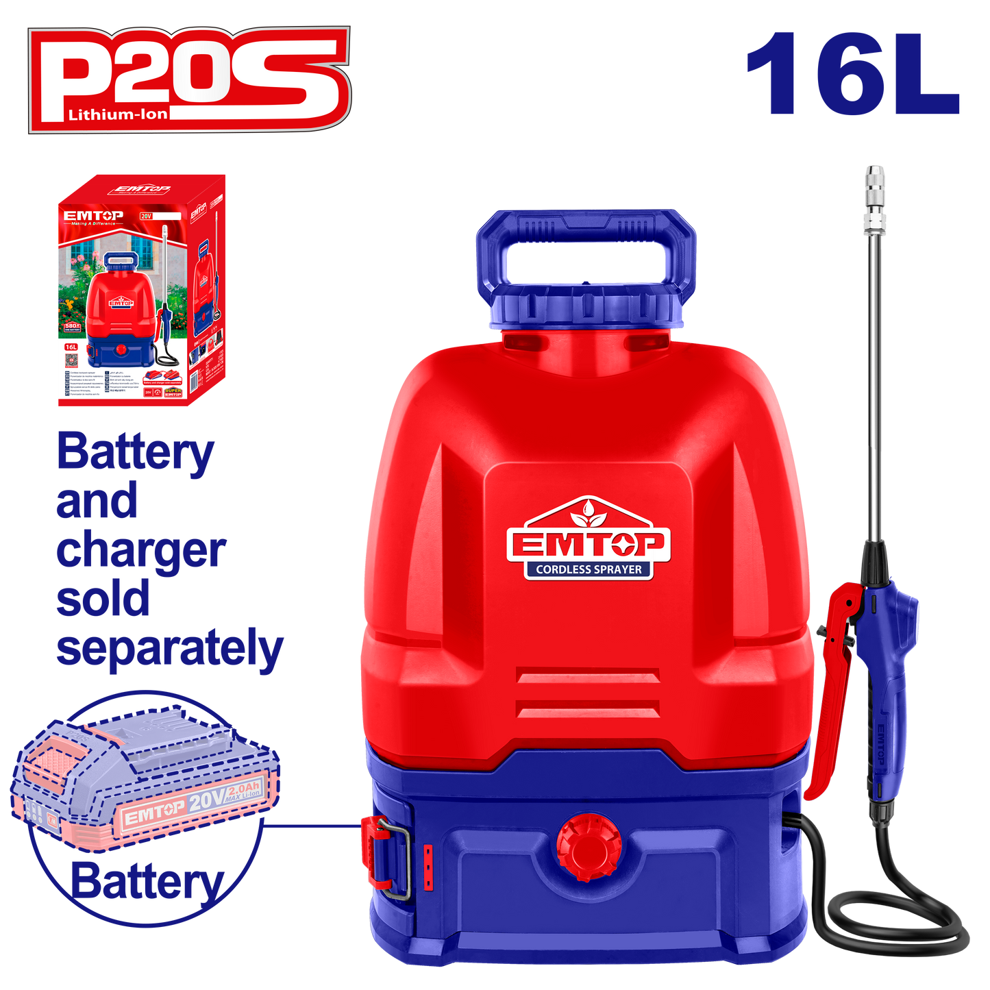 Dərmanlama aparatı, 16L