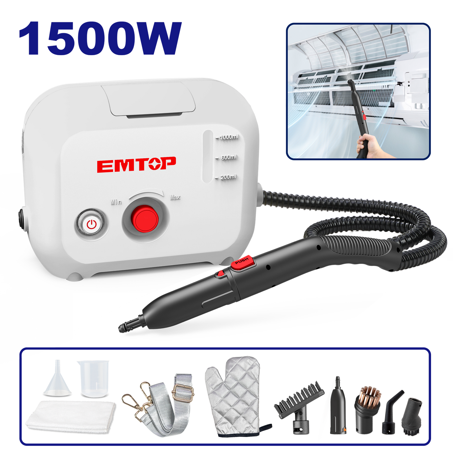 Daşınabilən Buxar Təmizləyicisi, 1500W