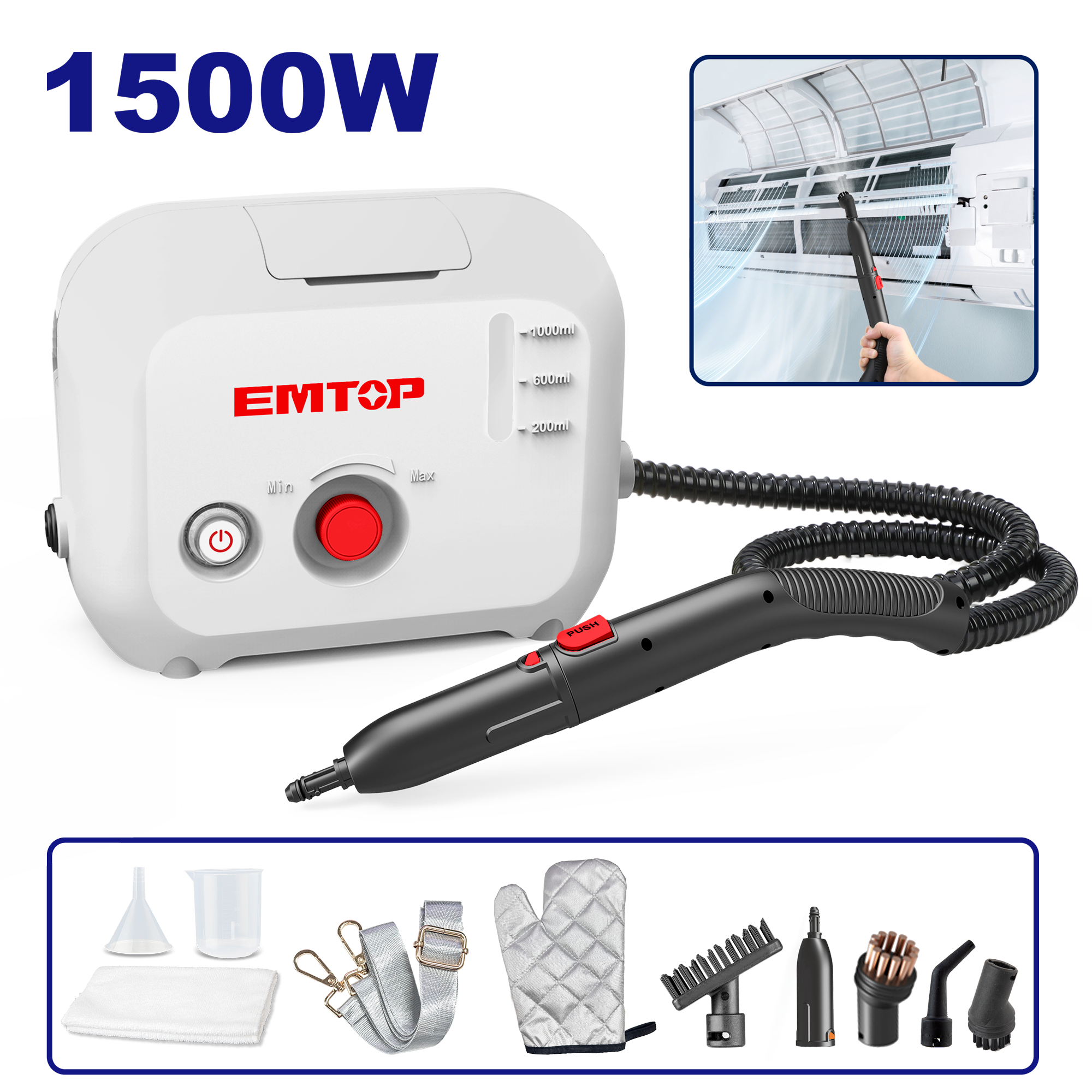 Daşınabilən Buxar Təmizləyicisi, 1500W