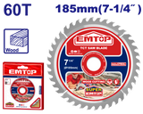 Taxta üzrə kəsmə diski, 185mm