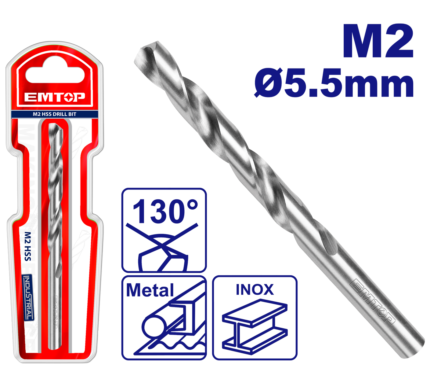 M2 5.5mm Dəmir Üçün Burğu