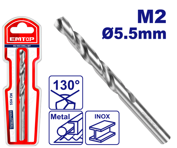 M2 5.5mm Dəmir Üçün Burğu