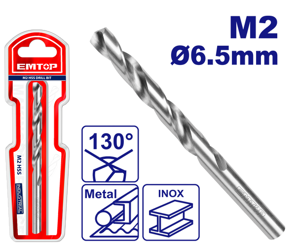 M2 6.5mm Dəmir Üçün Burğu