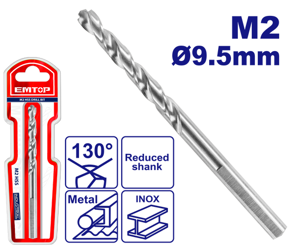 M2 9.5mm Dəmir Üçün Burğu