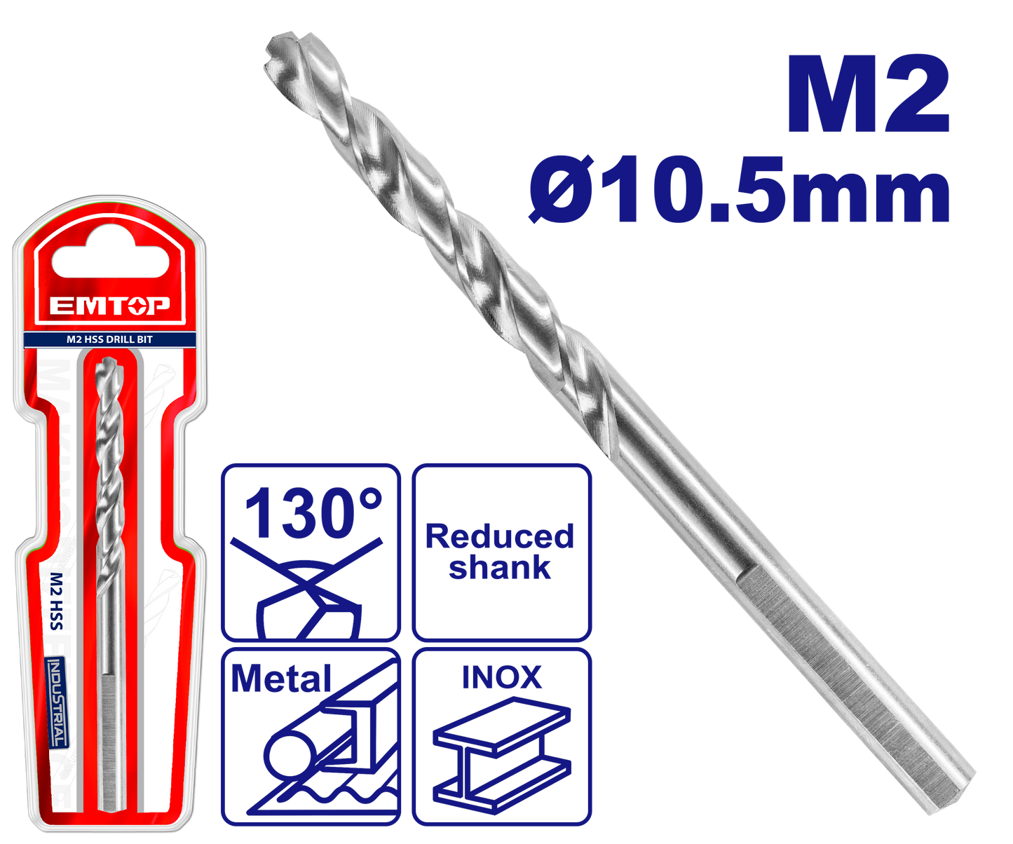 M2 10.5mm Dəmir Üçün Burğu