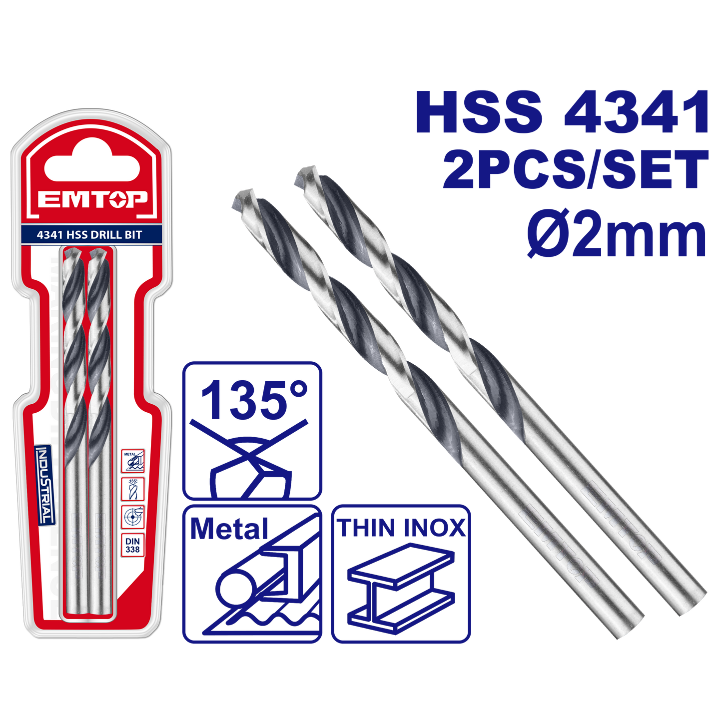 Drel ucluğu HSS, 2 əd