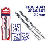 Drel ucluğu HSS, 2 əd