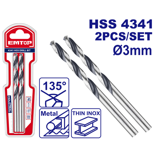 Drel ucluğu HSS, 2 əd