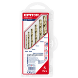 Metal üzrə qazma dəsti, 6 əd