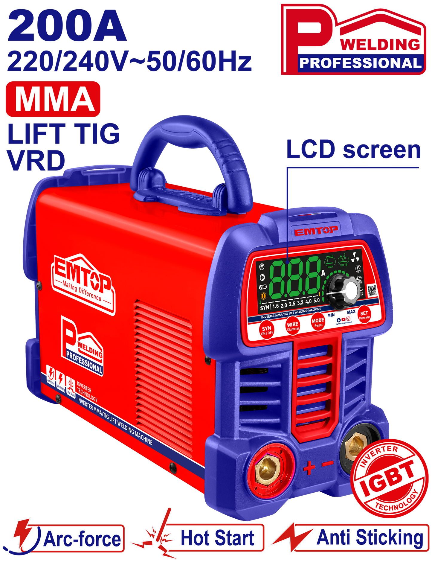 İnvertor Qaynaq Aparatı 200A