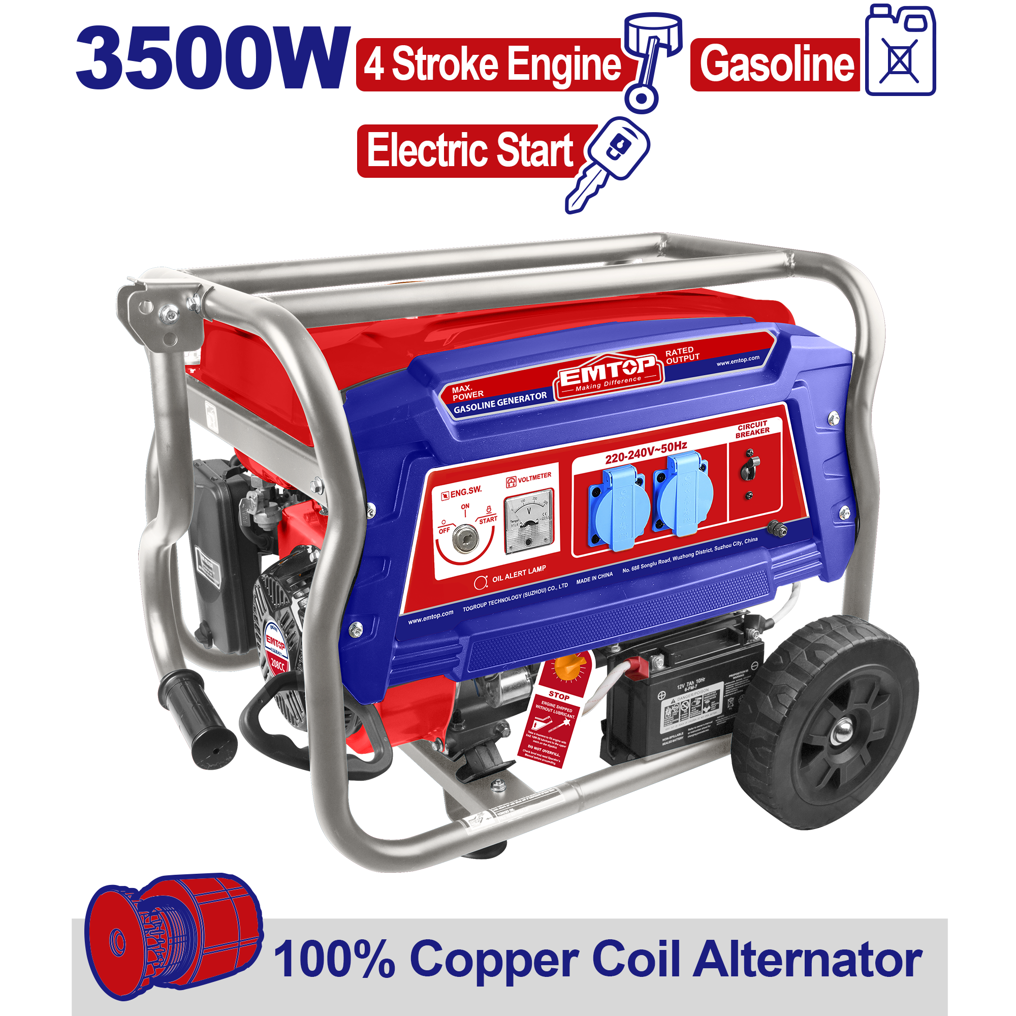 Benzin generator, 3.5KW