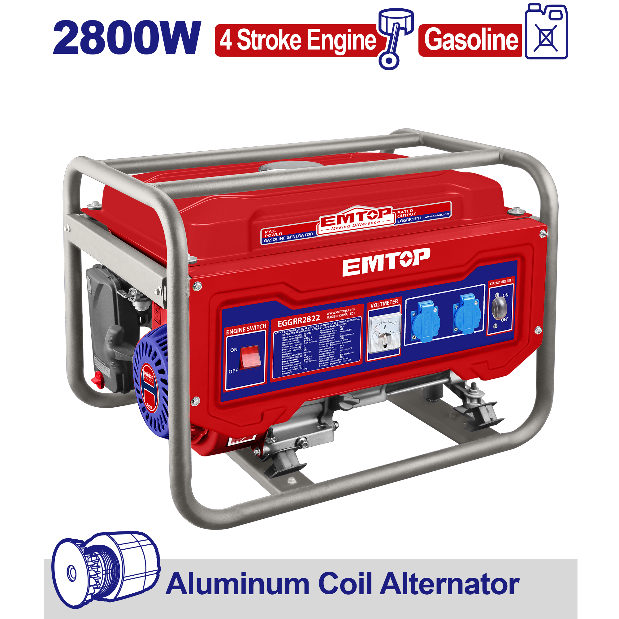 Benzin generator, 2.8KW